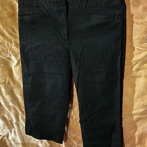 Studio Black Pinstripe Trousers